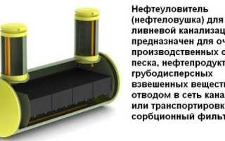 Нефтеуловитель (нефтеловушка) для очистки сточных вод