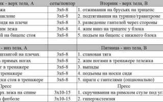 Программа для похудения в тренажерном зале для девушек