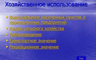 Использование реки Волга в хозяйственной деятельности человека